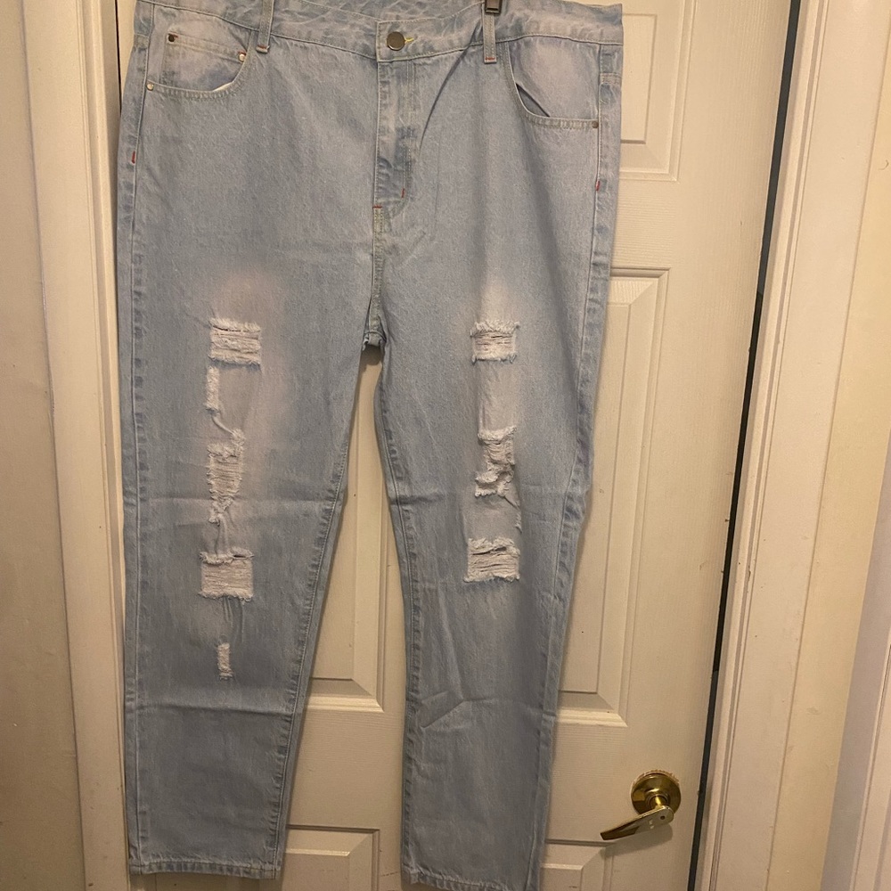 Mens distressed jeans